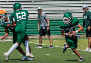 Pictures, football and watermelon at 2026 Buckaroo Watermelon Scrimmage