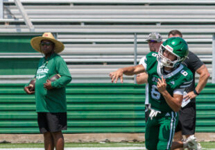 Pictures, football and watermelon at 2026 Buckaroo Watermelon Scrimmage