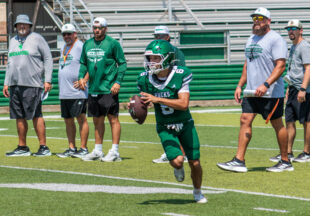 Pictures, football and watermelon at 2026 Buckaroo Watermelon Scrimmage