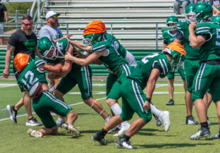 Pictures, football and watermelon at 2026 Buckaroo Watermelon Scrimmage
