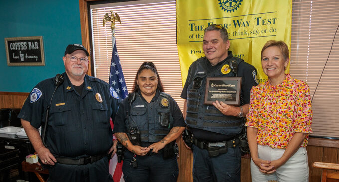 Breckenridge Police Dept. wins Battle of the Badges Blood Drive