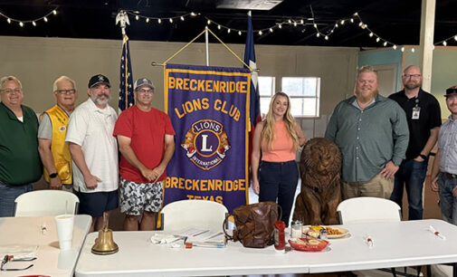 Breckenridge Lions Club installs 2026-27 officers