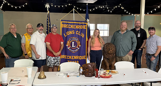 Breckenridge Lions Club installs 2026-27 officers