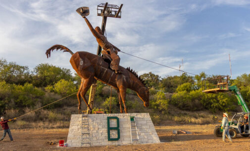Building a Buckaroo: Iconic sculpture installed on West Walker